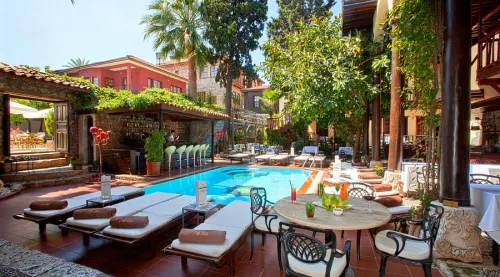 Alp Pasa Hotel airport greeting service with Ayt VIP Transfers 6 Passenger Mercedes VIP Vito vehicle.